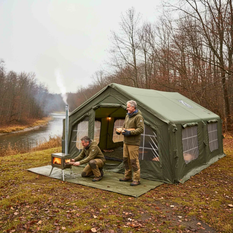 Coody Familia AirTent 17.2 Forest Green Inflatable Tent House for Camping (2-10 Person)